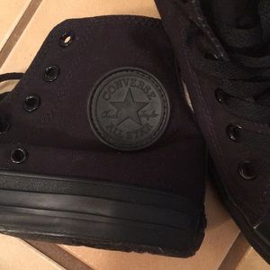 All black high tops
